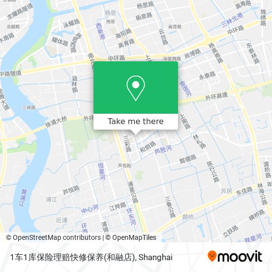 1车1库保险理赔快修保养(和融店) map