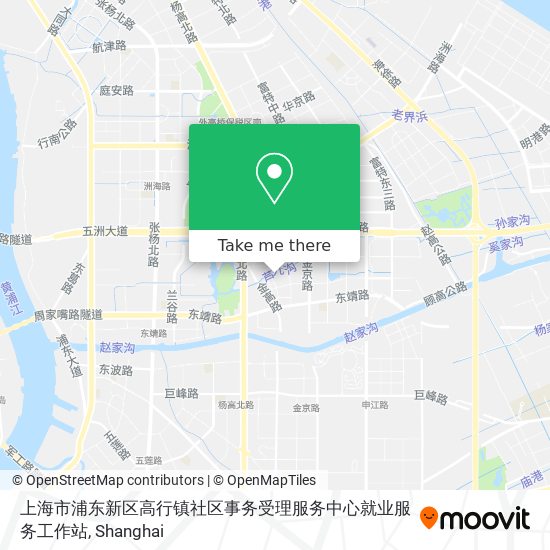 上海市浦东新区高行镇社区事务受理服务中心就业服务工作站 map
