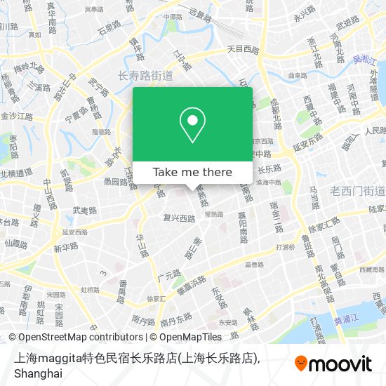 上海maggita特色民宿长乐路店(上海长乐路店) map