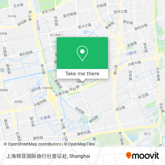 上海韩亚国际旅行社签证处 map