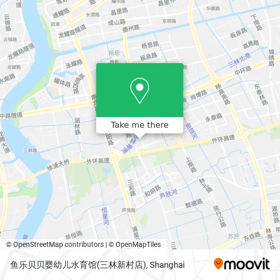 鱼乐贝贝婴幼儿水育馆(三林新村店) map