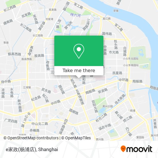 e家政(杨浦店) map