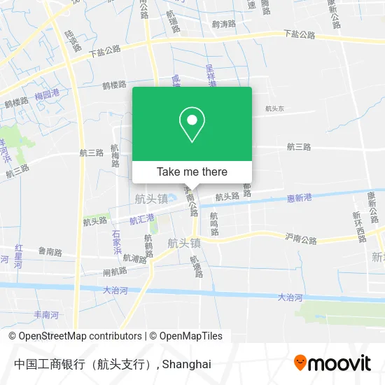 中国工商银行（航头支行） map