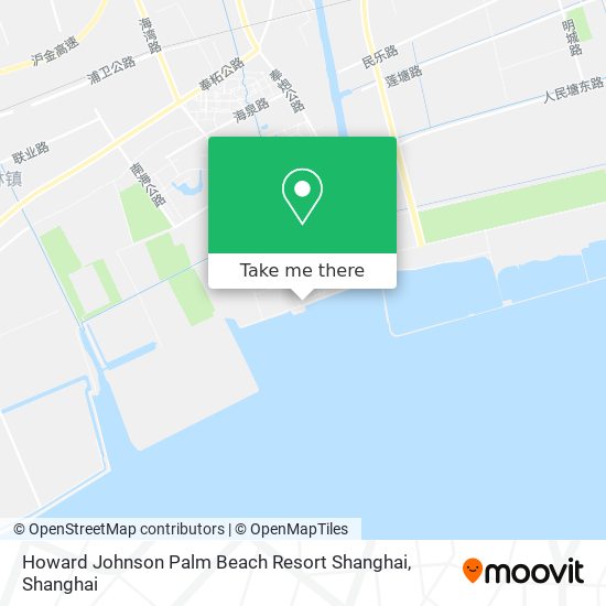 Howard Johnson Palm Beach Resort Shanghai map