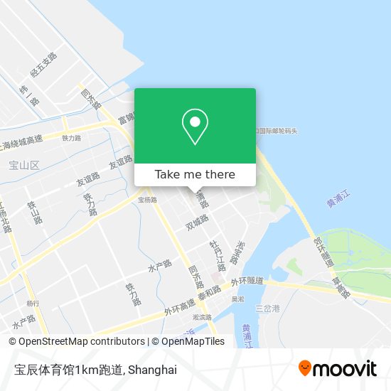 宝辰体育馆1km跑道 map