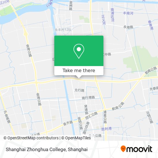 Shanghai Zhonghua College map