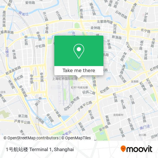 1号航站楼 Terminal 1 map