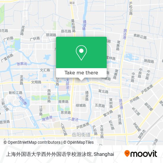 上海外国语大学西外外国语学校游泳馆 map