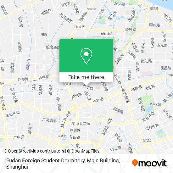 Fudan Foreign Student Dormitory, Main Building map