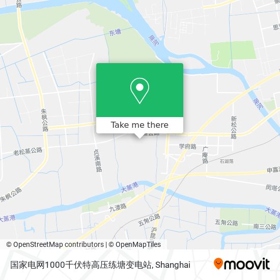 国家电网1000千伏特高压练塘变电站 map