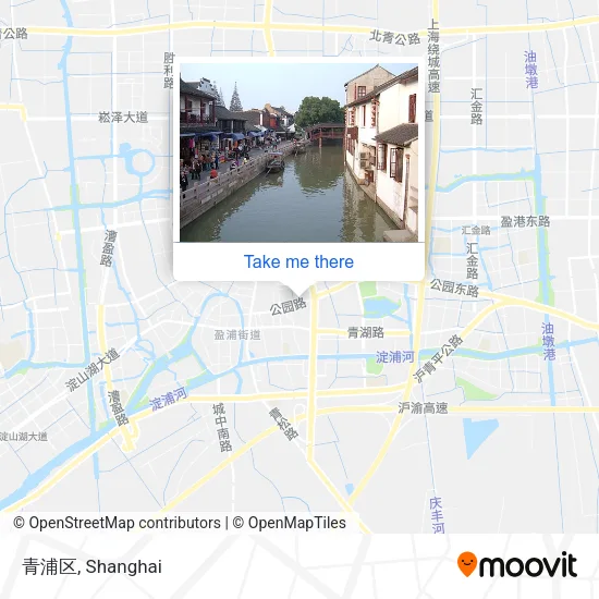 青浦区 map