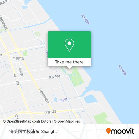 上海美国学校浦东 map