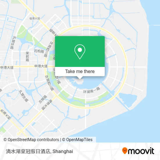 滴水湖皇冠假日酒店 map