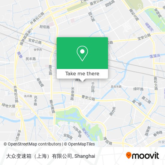 大众变速箱（上海）有限公司 map