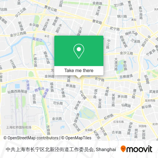 中共上海市长宁区北新泾街道工作委员会 map