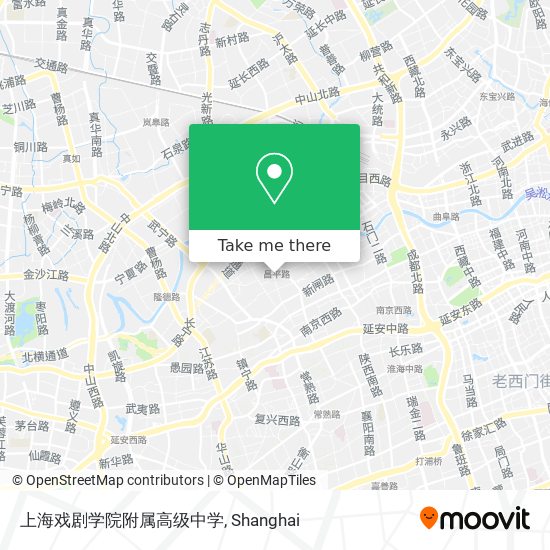 上海戏剧学院附属高级中学 map