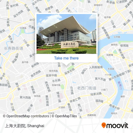 上海大剧院 map