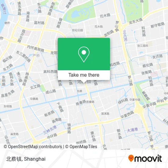 北蔡镇 map