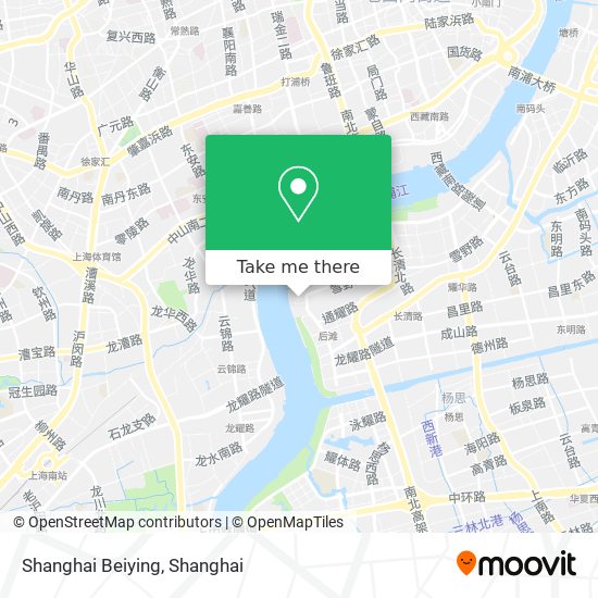 Shanghai Beiying map