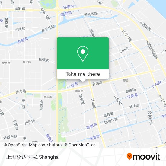 上海杉达学院 map