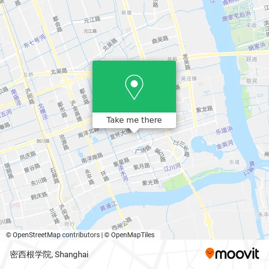 密西根学院 map
