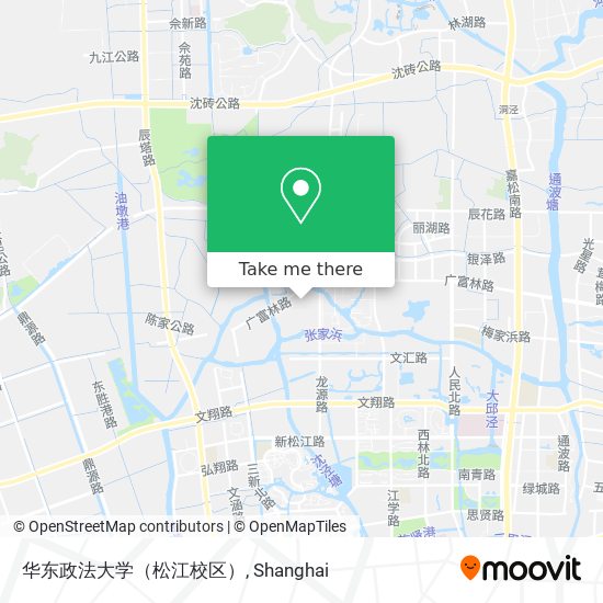 华东政法大学（松江校区） map