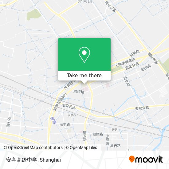 安亭高级中学 map