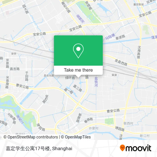 嘉定学生公寓17号楼 map