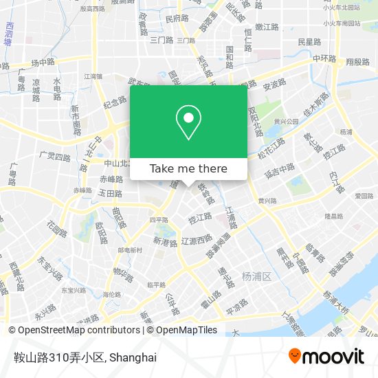 鞍山路310弄小区 map