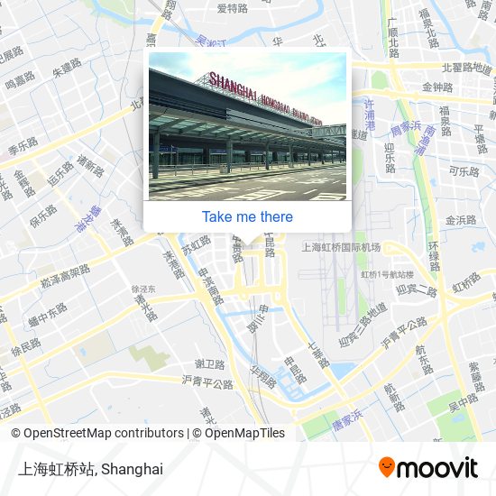 上海虹桥站 map