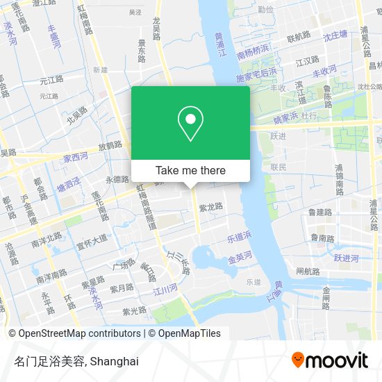 名门足浴美容 map