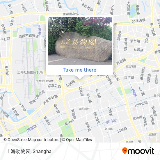 上海动物园 map