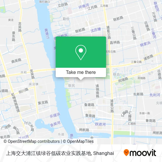 上海交大浦江镇绿谷低碳农业实践基地 map