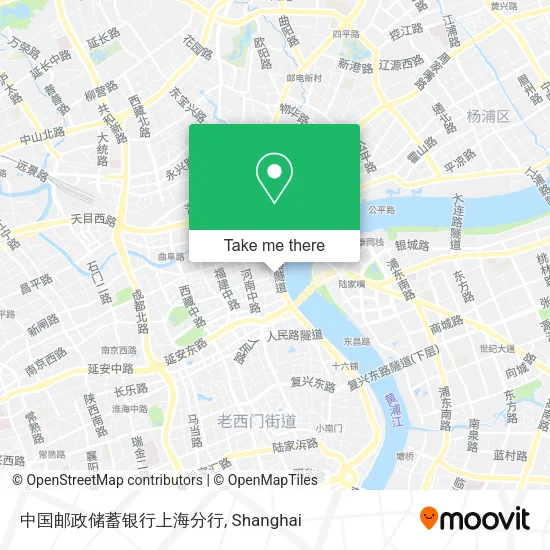 中国邮政储蓄银行上海分行 map