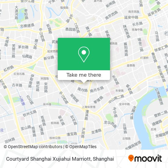 Courtyard Shanghai Xujiahui Marriott map