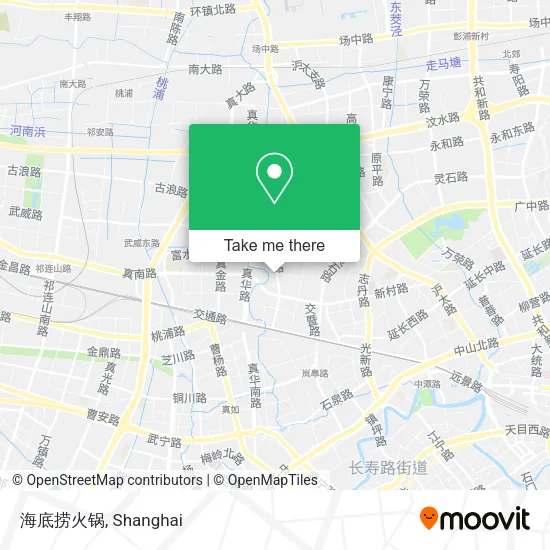 海底捞火锅 map