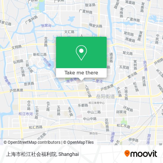 上海市松江社会福利院 map