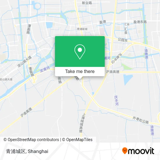青浦城区 map
