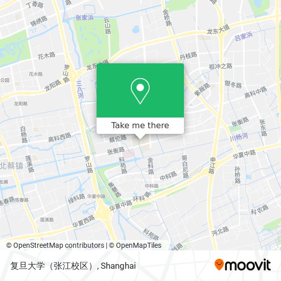 复旦大学（张江校区） map