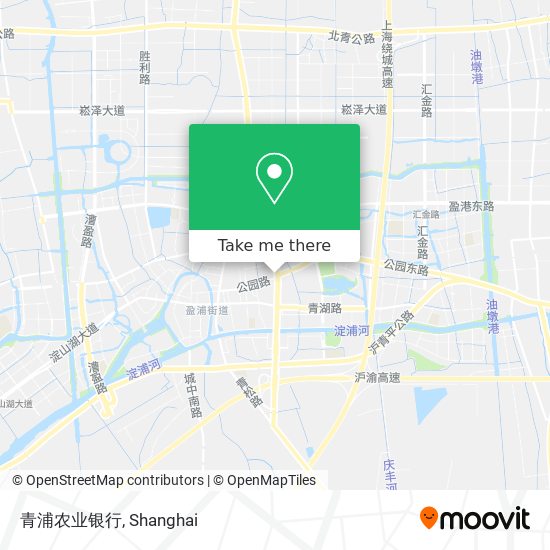 青浦农业银行 map