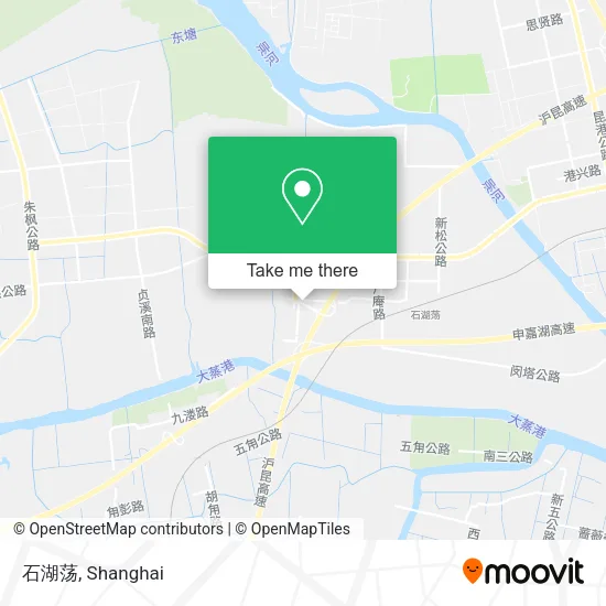 石湖荡 map