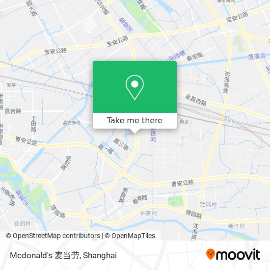 Mcdonald's 麦当劳 map