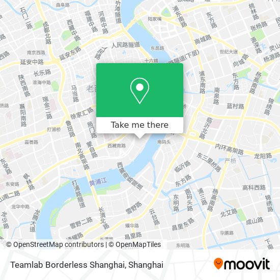 Teamlab Borderless Shanghai map