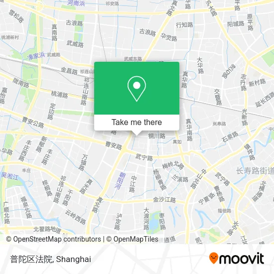 普陀区法院 map