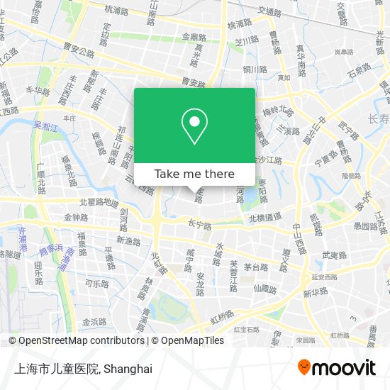 上海市儿童医院 map