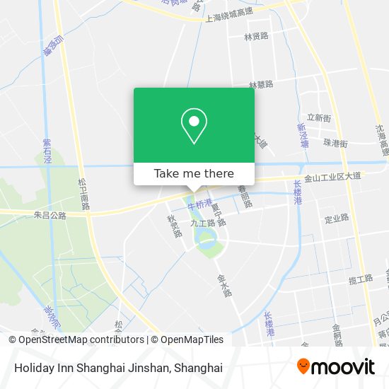 Holiday Inn Shanghai Jinshan map