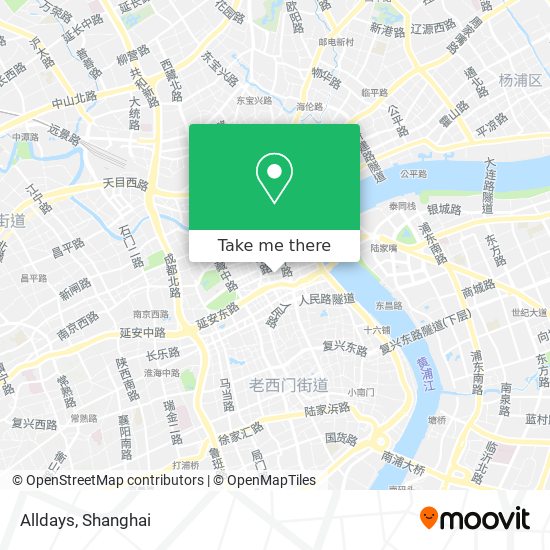 Alldays map