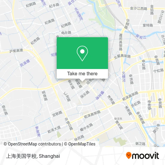 上海美国学校 map