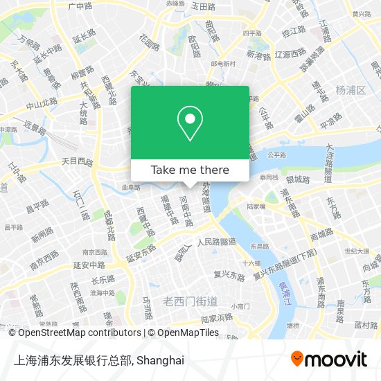 上海浦东发展银行总部 map