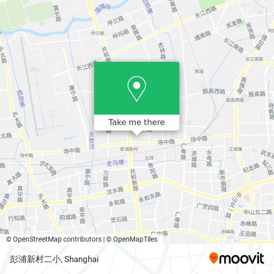 彭浦新村二小 map